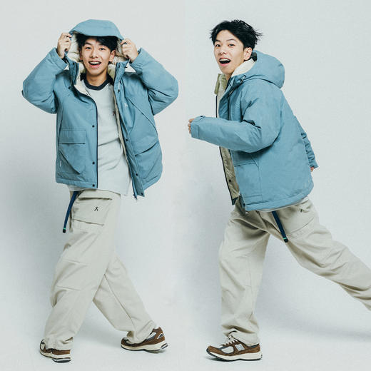 【品牌直发】ACMEITEM爱棵米 户外防水冲锋羽绒服连帽保暖宽松羽绒衣外套男女GAF3110338G 商品图1