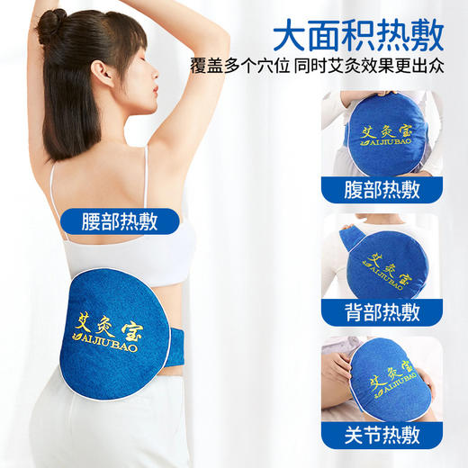 自然醒艾灸宝护腰宝电加热艾灸热敷包袋家用暖腰腹部宫香身艾绒护腰带坐垫毯子BNHA 商品图5