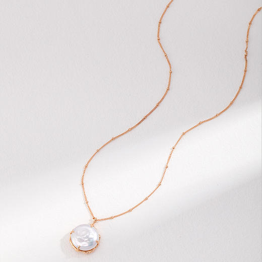 【顺丰包邮】04444 洛诗琳法式轻奢高级感宫廷巴洛克珍珠纯银项链0401 商品图3