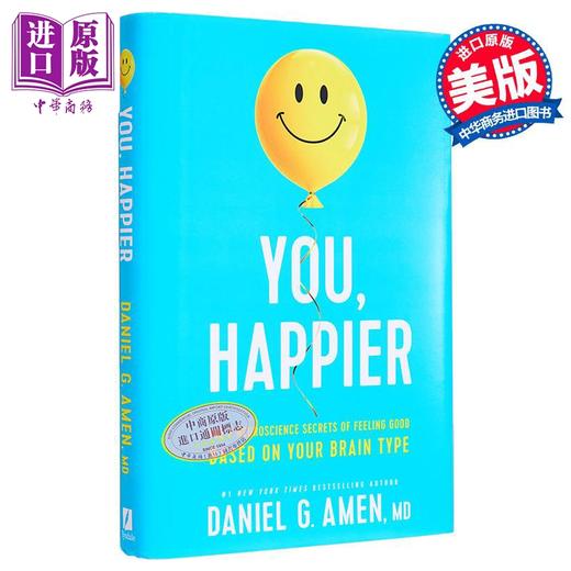 预售 【中商原版】幸福的16种大脑类型 You Happier 更快乐的你 基于大脑类型的7个神经科学秘密 英文原版 大脑健康之父 Daniel Amen 商品图2