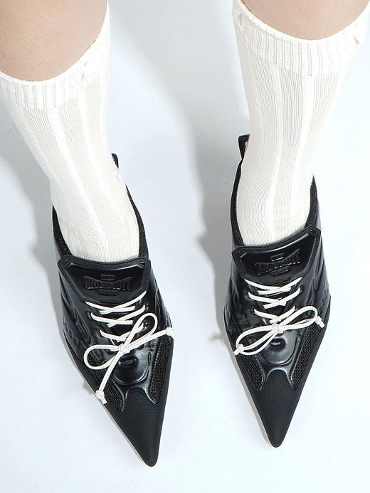 27QUAI GROSMOTT 24AW 职场恶女「HUPPERT于佩儿」 拳击猫跟半拖 商品图2