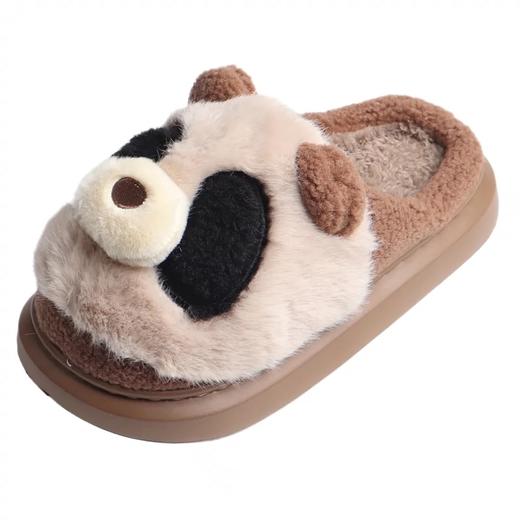 可爱小熊猫卡通冬季保暖棉拖鞋大童男女童毛绒鞋子棉拖【WG24106】 商品图4