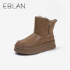 伊伴冬季女靴潮流舒适女鞋加绒棉鞋B24791206 商品缩略图0