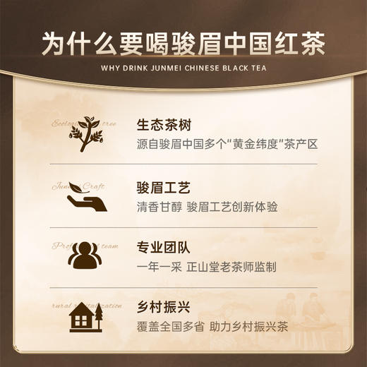 正山堂骏眉中国 巴东红试饮集 特级红茶泡袋茶叶26g 商品图4