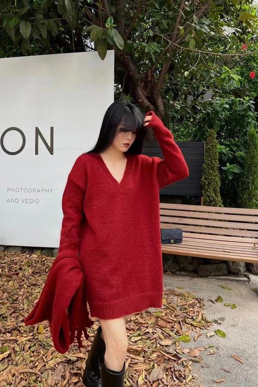 LNNNS 圣诞休闲围脖针织连衣裙 17396 商品图1