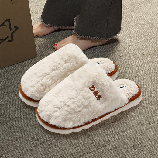 【居家棉鞋！亲肤柔软】棉拖鞋冬季男家居情侣室内家用保暖毛绒男士毛毛拖鞋批发冬天女。ry 商品图10