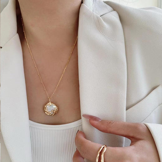 【顺丰包邮】04444 洛诗琳法式轻奢高级感宫廷巴洛克珍珠纯银项链0401 商品图1