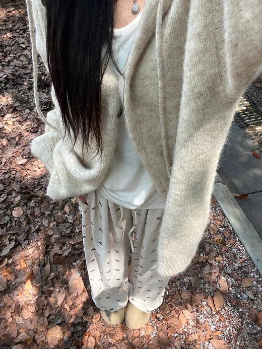 <曾小咸推荐>  升级版糯米绒蝴蝶结阔腿裤 日常119/件 活动价79.99！！【预售款，预计3-15天发货】 商品图2