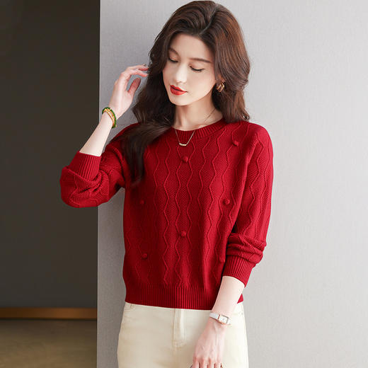 CC-27-24171秋冬新款别致漂亮打底衫内搭毛衣小个子短款针织衫上衣女 商品图2