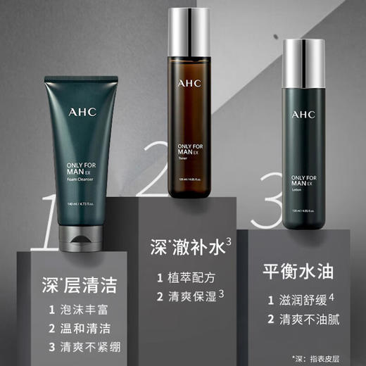 【保税仓】AHC爱和纯男士平衡三件套（清爽） 商品图2
