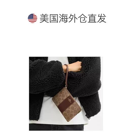 【自营】coach/蔻驰  Corner Zip 腕带签名帆布条纹 CW854 IMXHE 商品图2