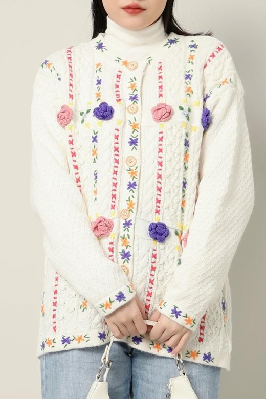 Stay2Weeks 重工小花朵针织外套 17389 商品图2