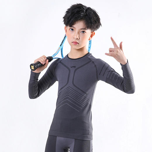 UTO/悠途户外运动炭能儿童款保暖套装薄款弹力保暖长袖内衣秋冬季 商品图3
