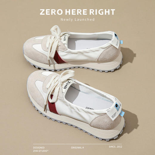 ZHR则则女鞋透气显高德训鞋2024秋季新款休闲时尚百搭单鞋运动鞋 商品图6