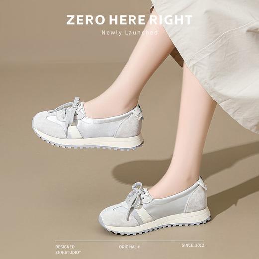 ZHR则则女鞋透气显高德训鞋2024秋季新款休闲时尚百搭单鞋运动鞋 商品图9