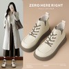 ZHR则则马丁靴女2024新款秋冬厚底英伦短靴子圆头平底百搭ins女靴 商品缩略图1