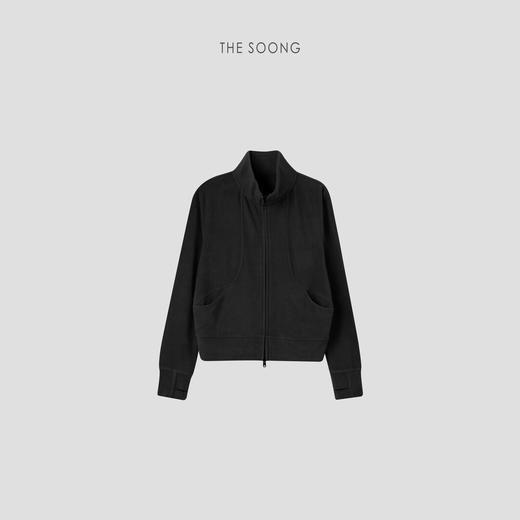 THESOONG“必收系列”超细美丽诺羊毛"防缩工艺80公支丝光高弹卫衣外套HBWT5412 商品图7