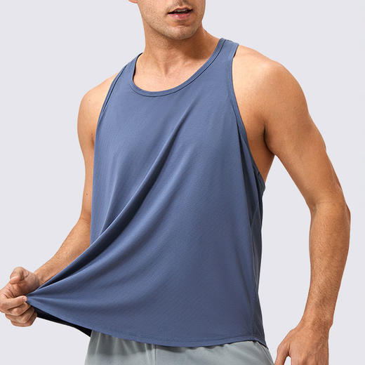 跃牌【欲动春风】男装系列 男宽松健身背心圆领跑步运动上衣训练工字背心41115 商品图1