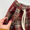 秋冬【复古毛呢格子裤】氛围感高腰垂感直筒毛呢阔腿裤 休闲加绒裤子圣诞风 商品缩略图9