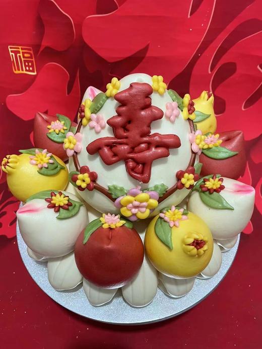 【恩点】祝寿花馍|10斤左右|福气满满 寿比南山【自提】注：下单6个月内有效，过期将退款，请尽快到店核销 商品图0