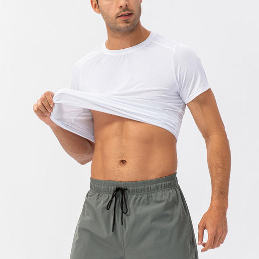 跃牌【欲动春风】男装系列 春夏男宽松跑步速干衣圆领T恤休闲短袖衣服21220 商品图2