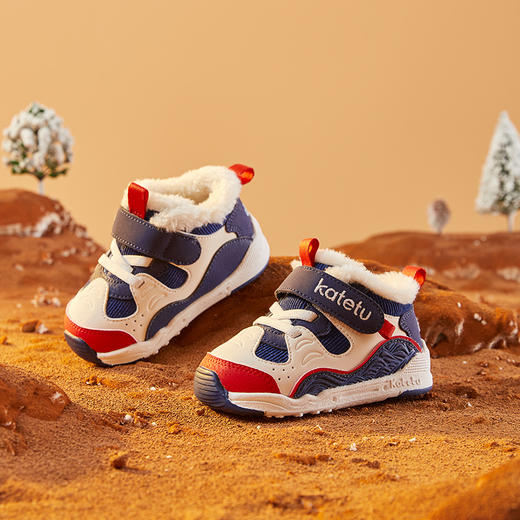 卡特兔婴儿女学步鞋软底宝宝鞋子冬季机能鞋加绒童鞋儿童棉鞋男童 商品图3