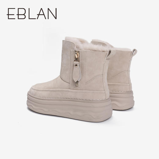 伊伴冬季女靴潮流舒适女鞋加绒棉鞋B24791206 商品图3