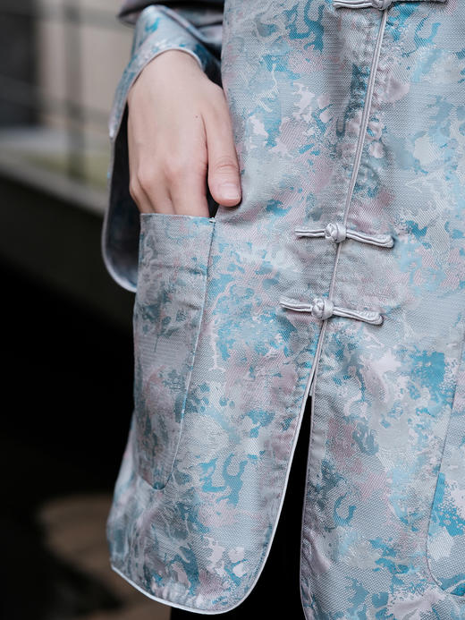 盛唐牡丹| 繁花真丝异色罗对襟外套 商品图2