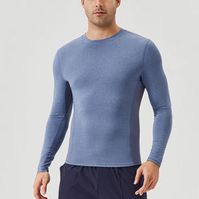 跃牌【欲动春风】男装系列 男士秋季健身长袖速干透气跑步运动t恤41524