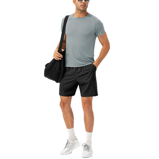 跃牌【欲动春风】男装系列 春夏男宽松跑步速干衣圆领T恤休闲短袖衣服21220 商品图4