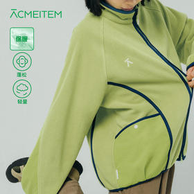 【品牌特惠】ACMEITEM爱棵米 户外情侣立领摇粒绒外套宽松拉链开衫上衣男女GAF3210379G