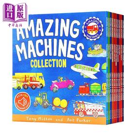 【中商原版】Amazing Machines 10 PB with QR in slipcase 神奇机器10册全集配扫码音频 英文原版儿童启蒙书籍