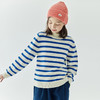 棵初冬季新款童装半高领蓝白条纹毛衣全棉儿童复古浪漫海魂衫 商品缩略图4