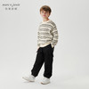 【绵羊毛】马克珍妮男童条纹印花毛衣儿童针织衫秋冬新款241696 商品缩略图1