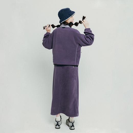 【十一破价福利】ACMEITEM爱棵米 户外女士摇粒绒休闲半裙可开叉半身中场裙子女厚GAF2370906G 商品图2