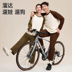 套头情侣睡衣春秋季长袖长裤休闲简约华夫格纯色可外穿家居服套装