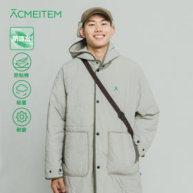 【十一破价福利】ACMEITEM爱棵米 户外防泼水长款棉服可拆卸连帽宽松秋冬外套男女GAF3070333G