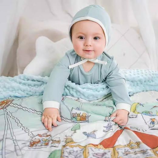 【宝宝安睡】EMXEE嫚熙独版纱罗豆豆绒盖毯 商品图1