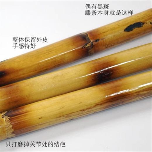 带皮烧花藤棍魔杖短棍棍武术健身训练棍 商品图3