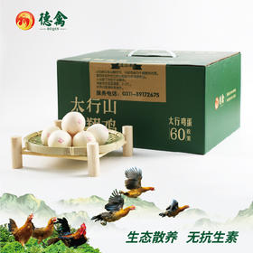 德禽/生态散养 太行柴鸡蛋60枚

