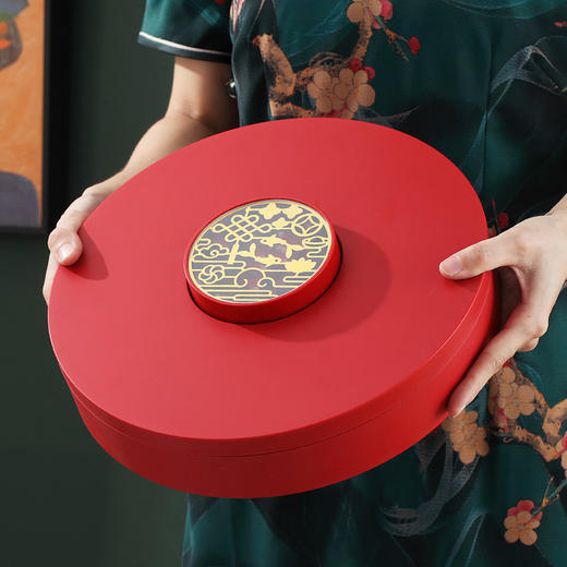 【精致喜庆果盘，分格盛装畅享美味】新年家用干果盘干果盒 客厅茶几坚果糖果盘收纳盒 结婚瓜子过年 家用现代简约-QQ 商品图5