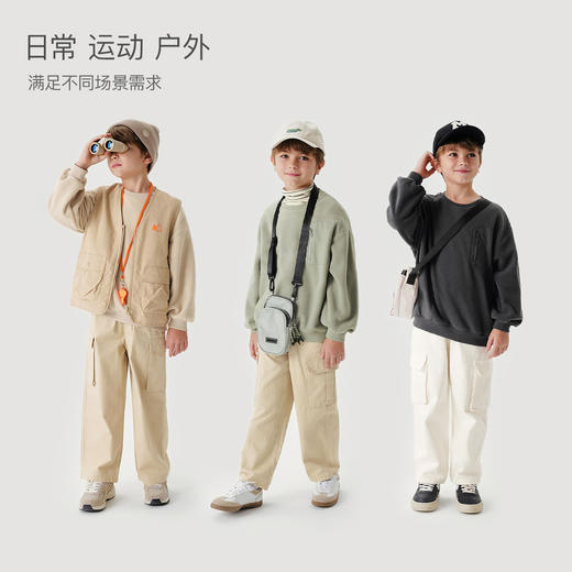 马克珍妮男童山系户外摇粒绒卫衣儿童卫衣2024年秋冬新款241058 商品图1