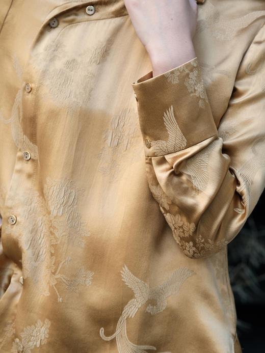 盛唐婧| 新中式立领衬衫上衣 商品图2