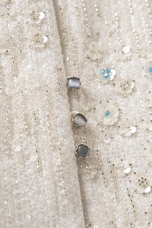 荷言GL 雪落梅 新中式钉珠刺绣小香风毛呢马甲秋冬（可搭配雪落枝） 商品图3