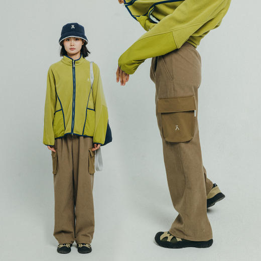 【品牌直发】ACMEITEM爱棵米 户外灯芯绒长裤宽松大口袋可调节脚休闲裤子男女GAF3020305G 商品图1