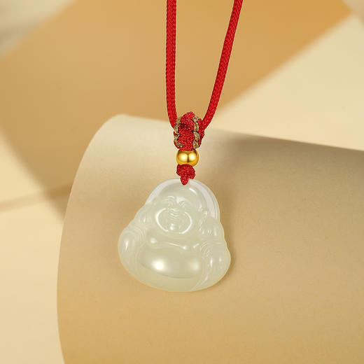 Winy999足银笑意佛公项链送女友闺蜜节日生日礼物 商品图1