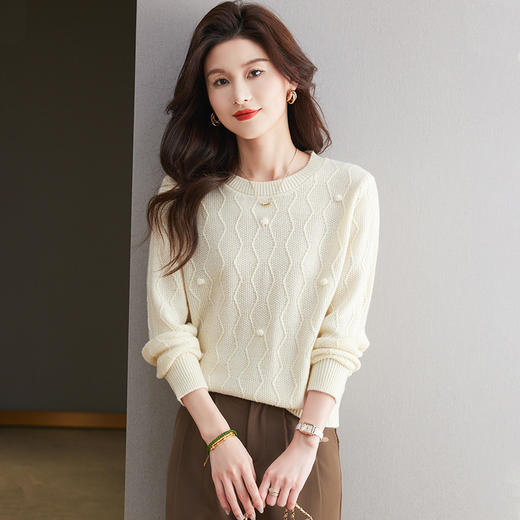 CC-27-24171秋冬新款别致漂亮打底衫内搭毛衣小个子短款针织衫上衣女 商品图1