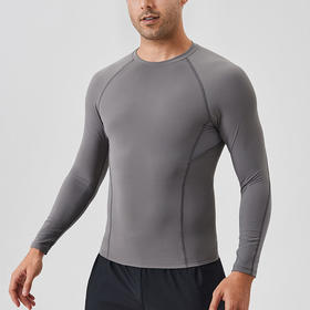 跃牌【欲动春风】男装系列 男紧身压缩速干t恤上衣透气跑步健身长袖41523