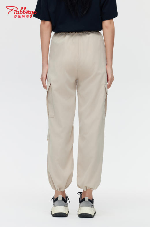 赤兔嗨购女士秋季薄款休闲灯笼束脚速干运动直筒阔腿裤2024年新款 商品图4