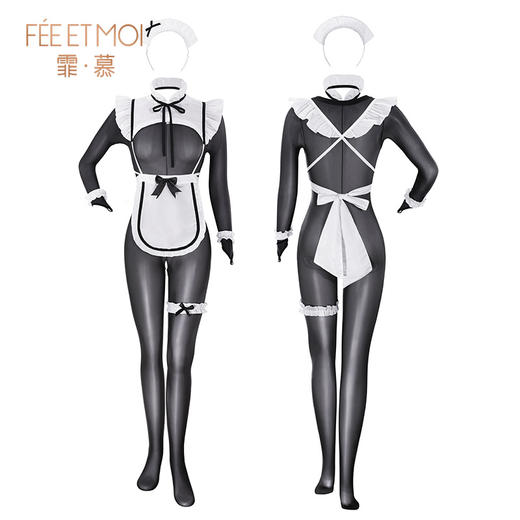 【情趣内衣】霏慕私宠小女仆撩欲开裆套装6803 商品图13